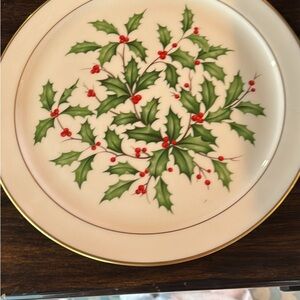 Lenox Holiday Plate 12 3/4" Vintage